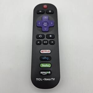 Genuine TCL Roku TV Remote Control With Netflix, Sling, Hulu, & Amazon